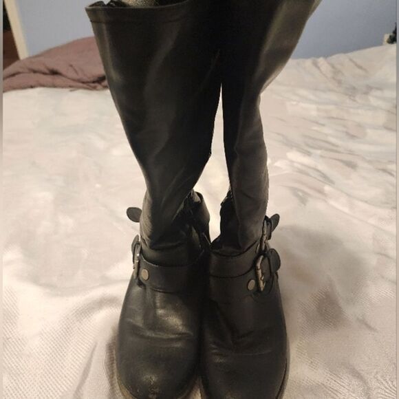Black Riding Boots, Zip Back. Pink & Pepper Contra‎ Boots. 7M - Picture 12 of 12